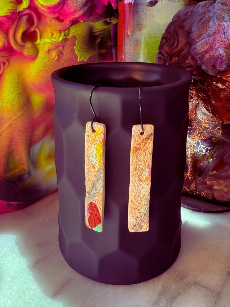 Crimson Interference Dangles