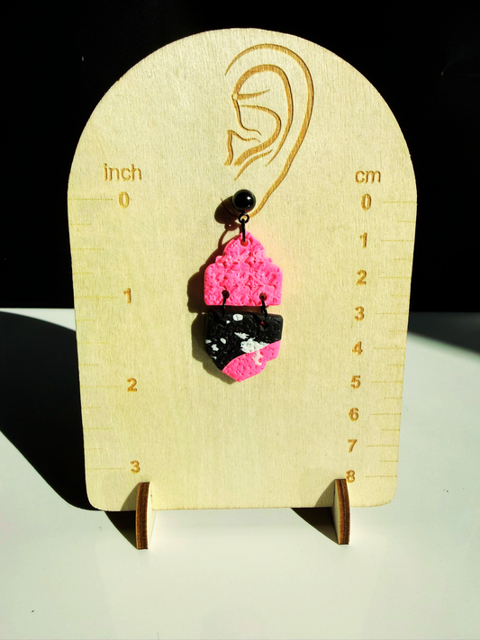 Pink Perspective Dangles