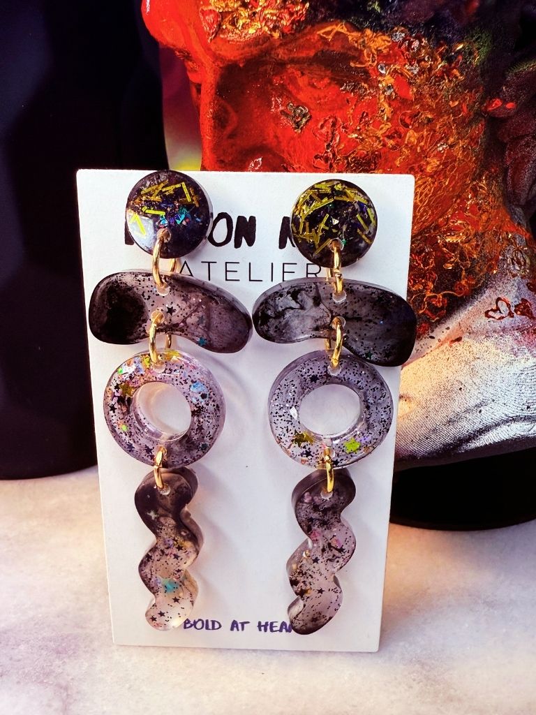 Gilded Eclipse Dangles