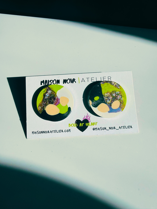Chartreuse Party Mega Studs