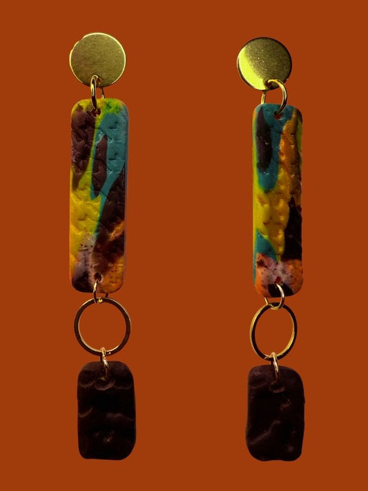 Avant-Garde Houndstooth Dangles