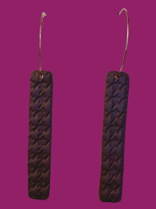 Houndstooth Edge Hoops