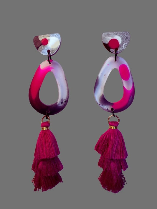 Swirl & Flutter Dangle Earrings