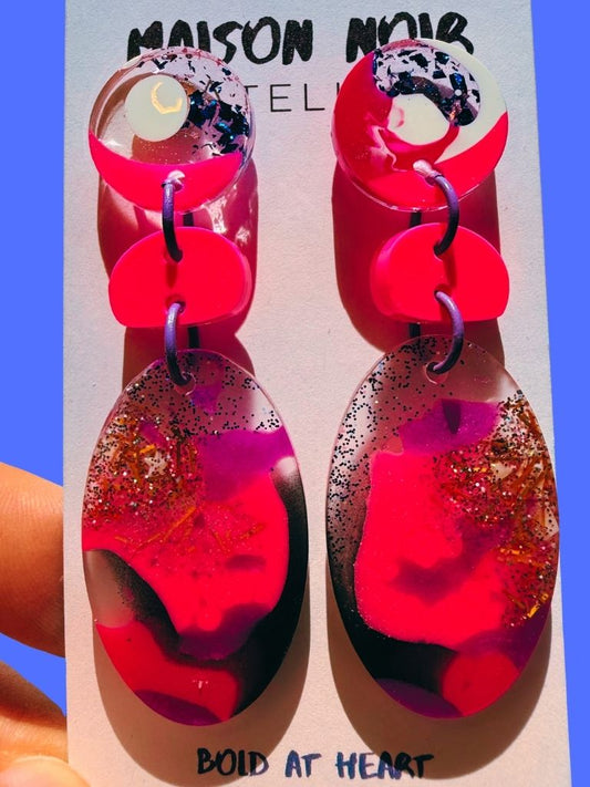 Pink Colorfall Dangles