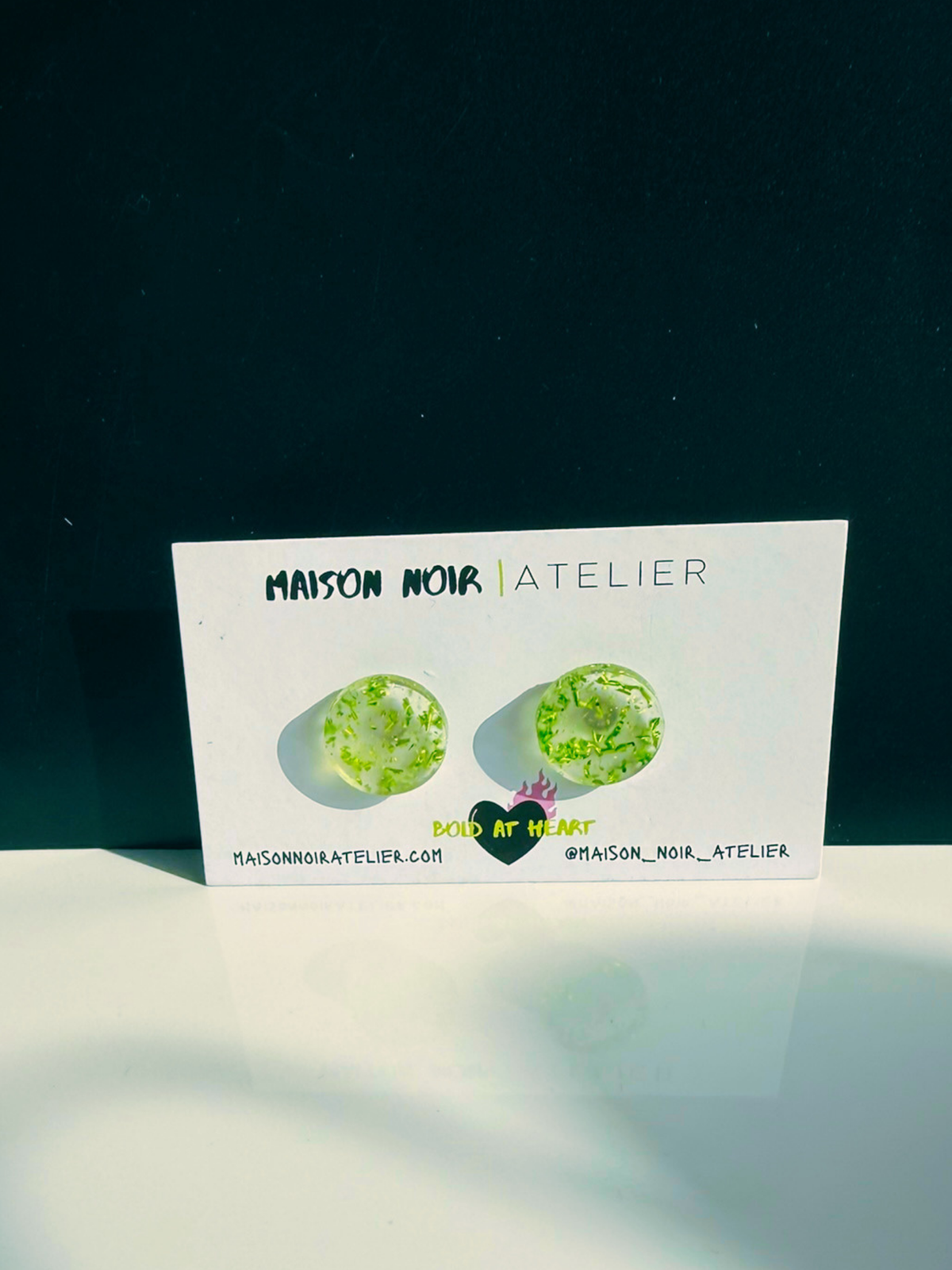 Emerald Frost Studs