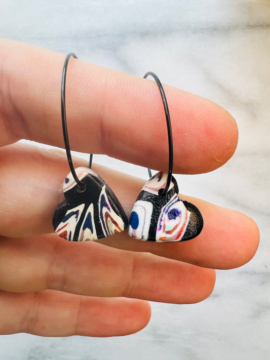 Galaxy Mirage - Heart Hoop Drops