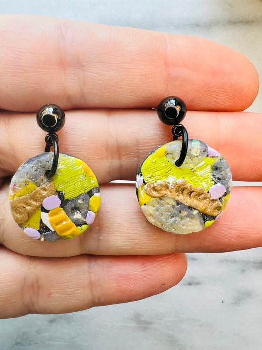 Opal Interruption - Stud Drops