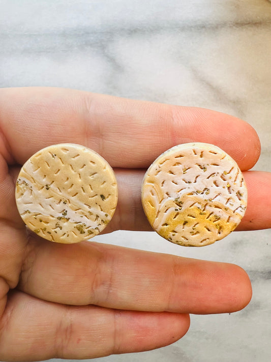 Golden Whisper - Confetti Studs I