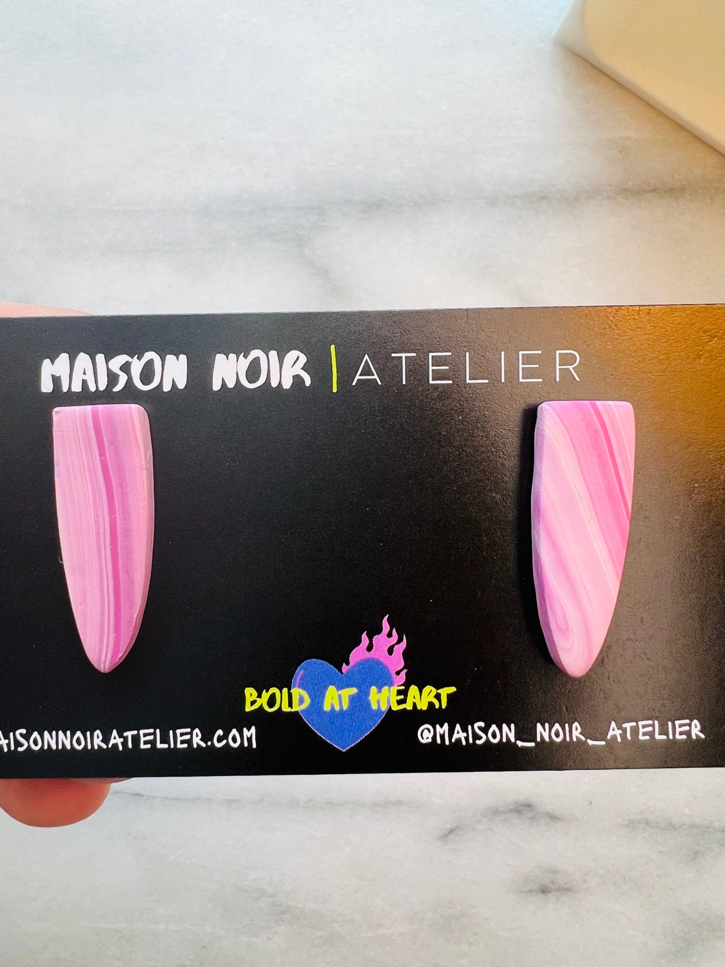 Rosé Blade Dagger Studs