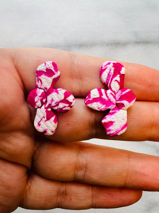 Raspberry Riot - Petal Studs