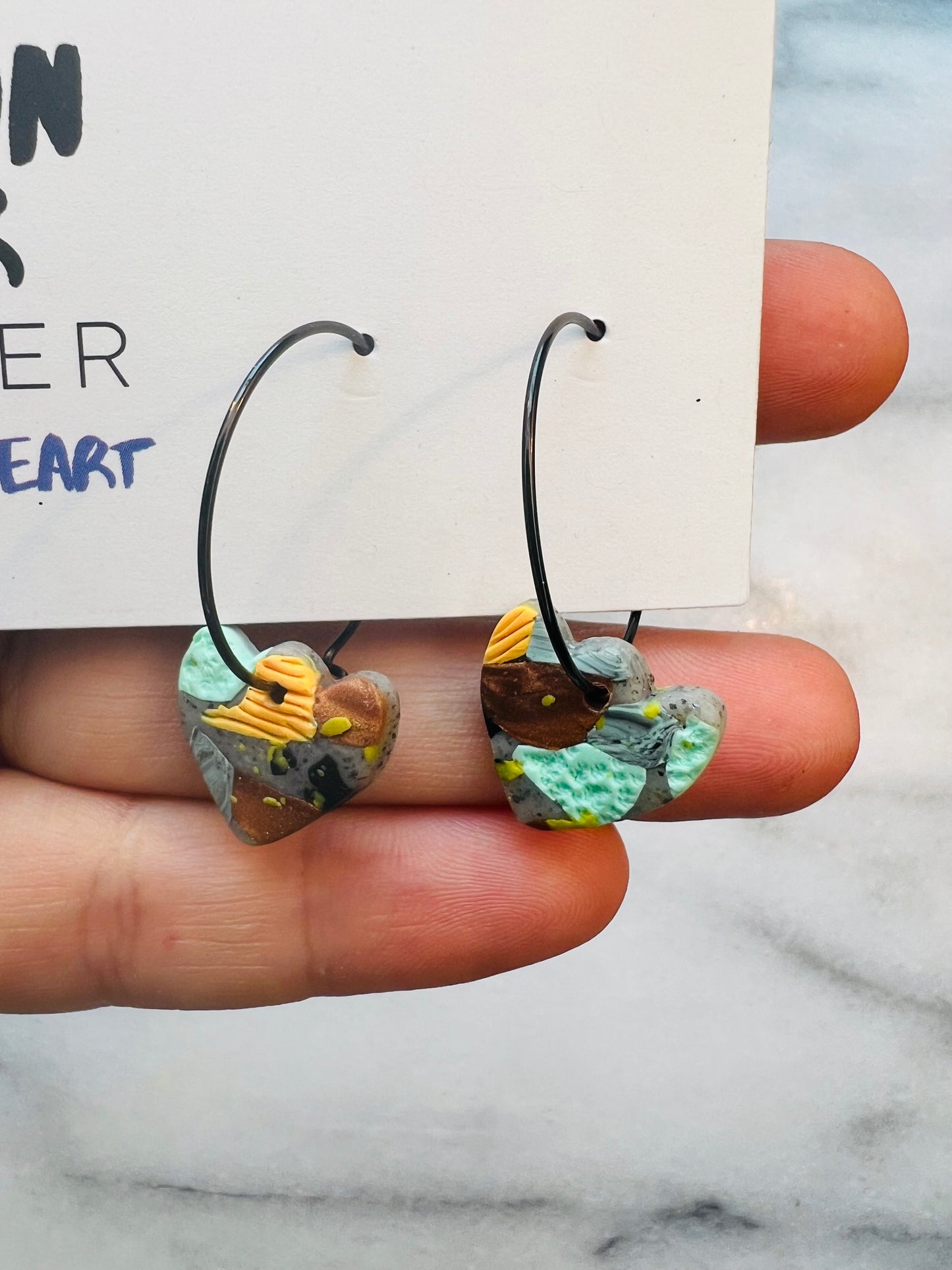 Molten Layer Tulip Hoops