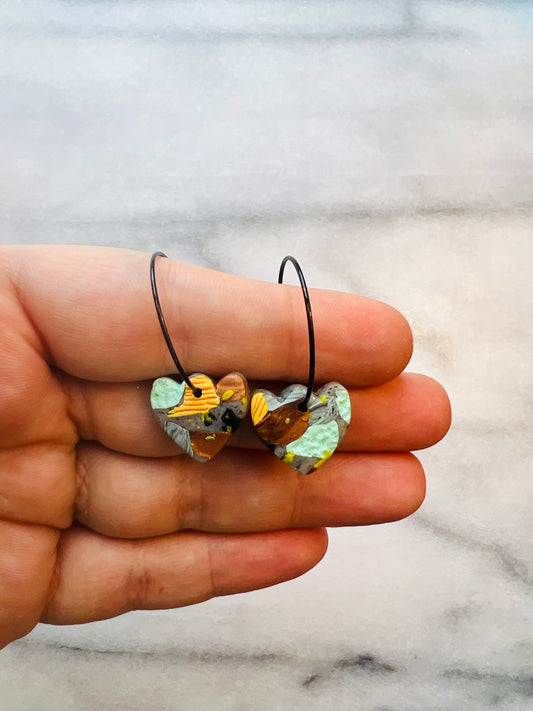 Molten Layer Tulip Hoops