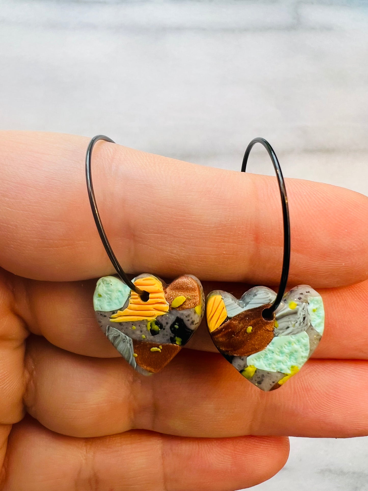 Molten Layer Tulip Hoops