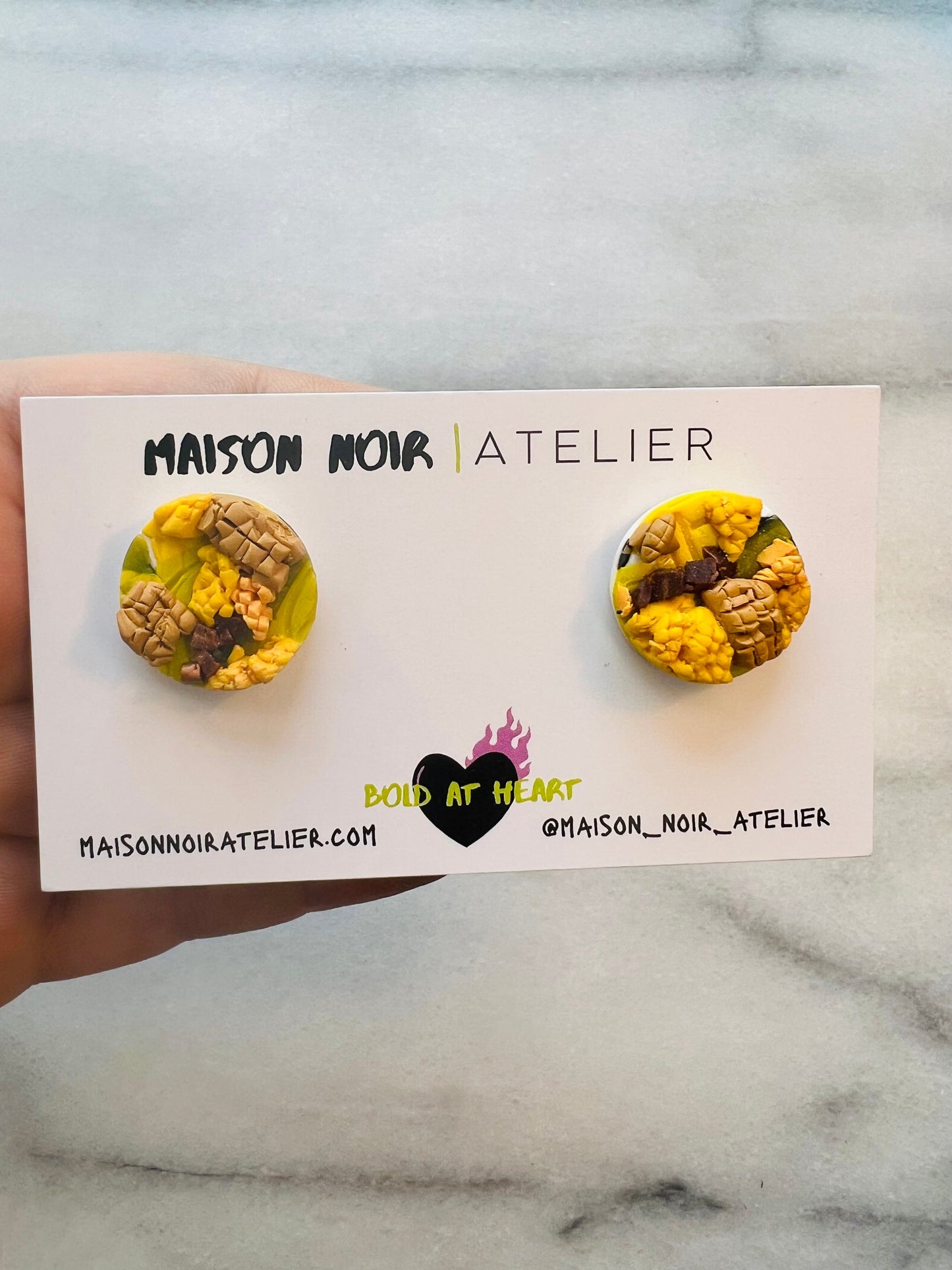 Petalform - Medium Marigold Studs