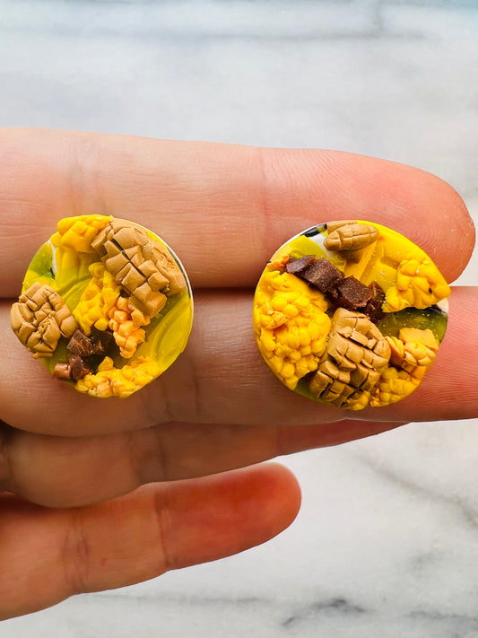 Petalform - Medium Marigold Studs