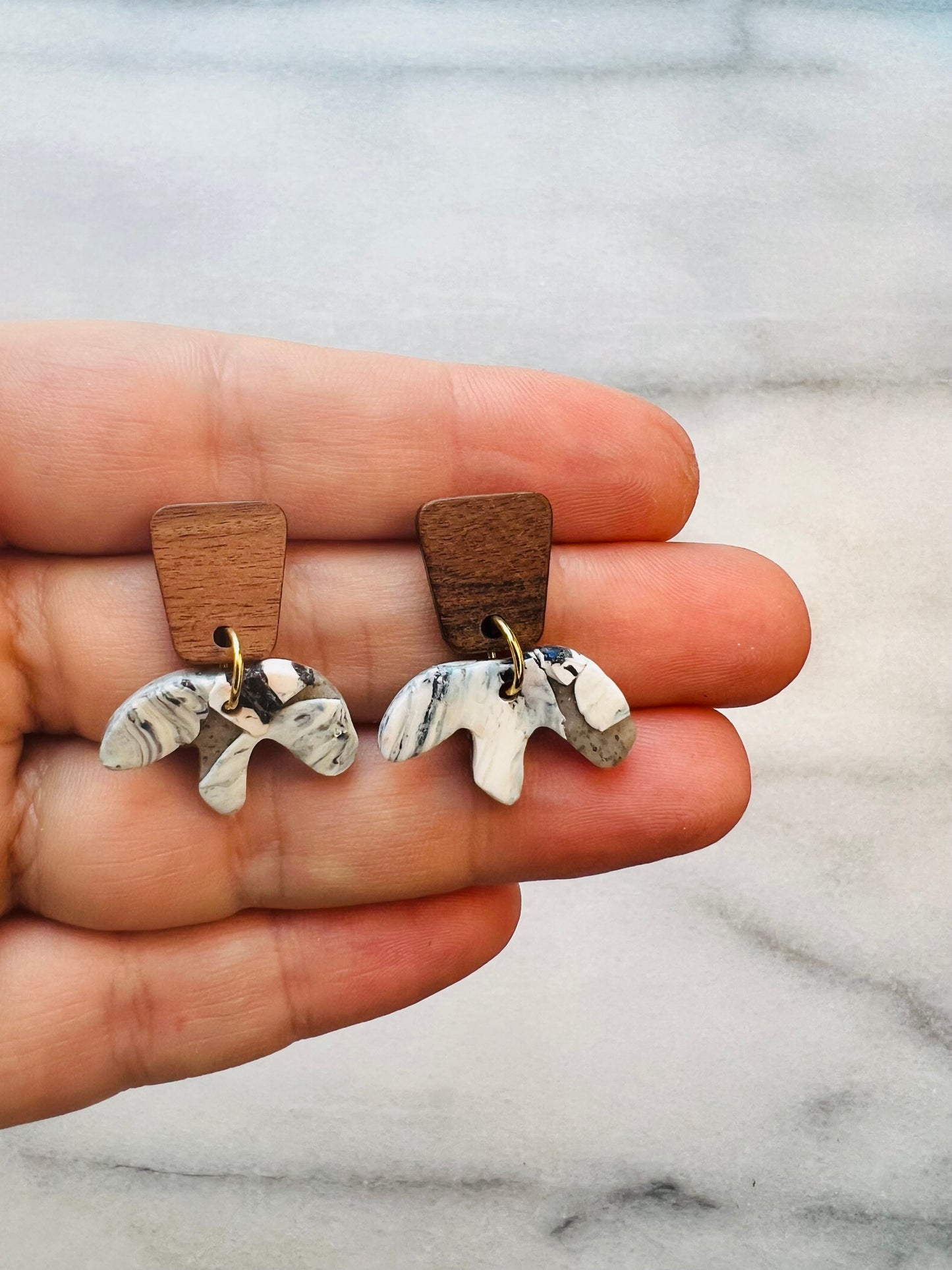 Granite Garden - Petite Stone Flower Dangles