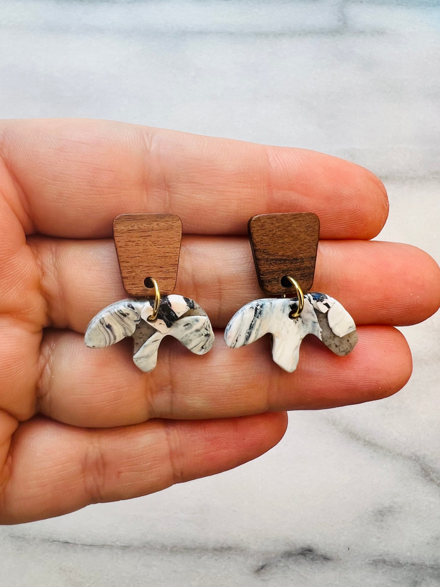 Granite Garden - Petite Stone Flower Dangles