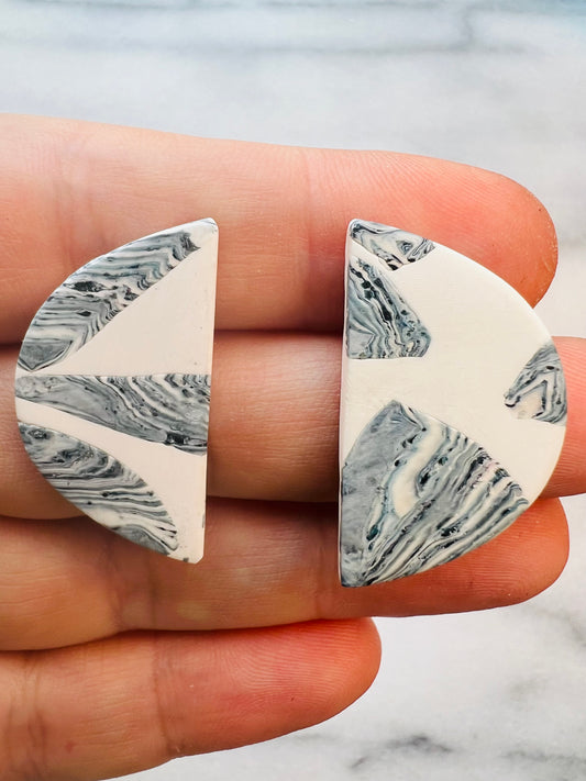 Tide Line - Half-Circle Studs