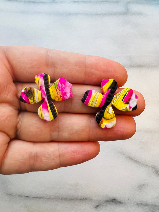 Graphic Flora - Vivid Flower Studs