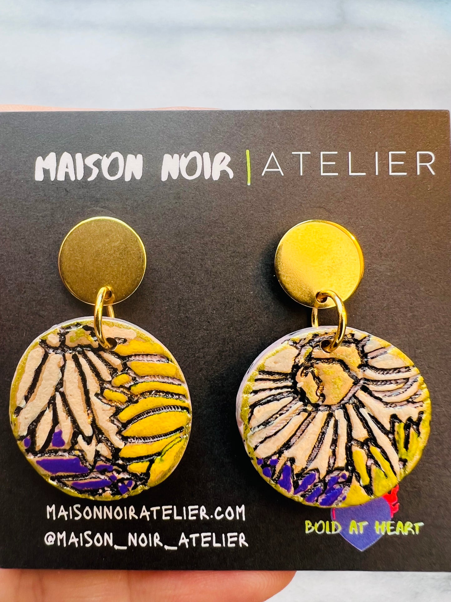 Gilded Garden - Medium Daisy Dangles