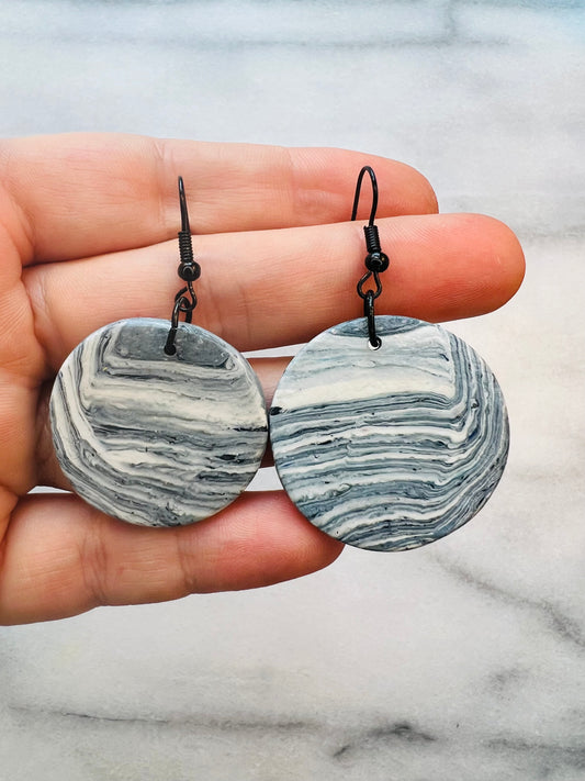 Ocean Stone - Large Marbled Discs