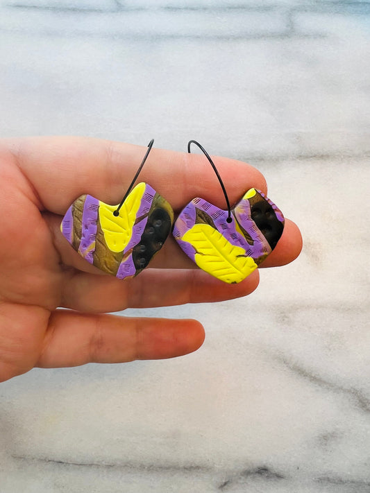 Graphic Flora - Organic Heart Hoops