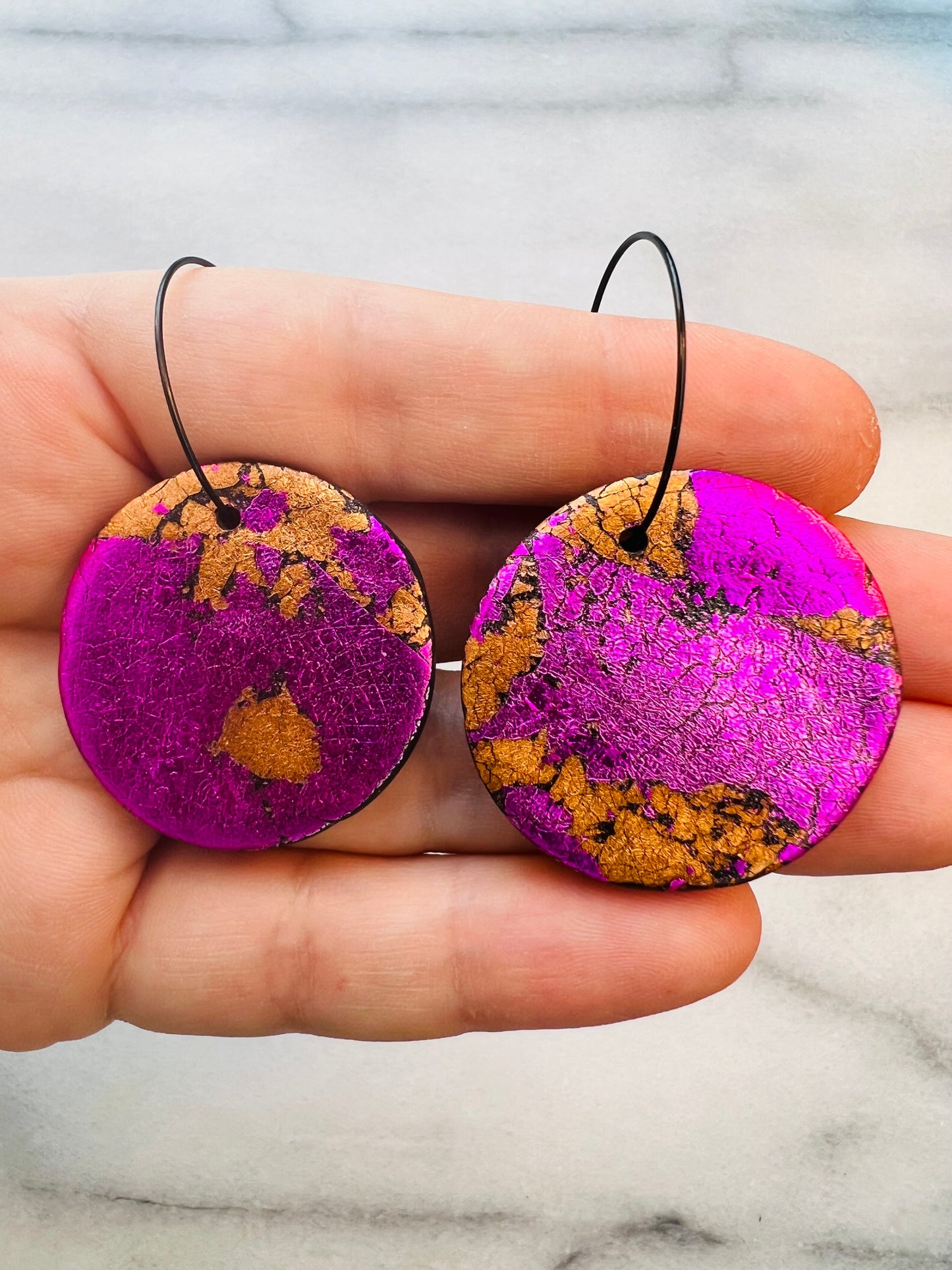 Fuchsia Flash - Glam Hoops