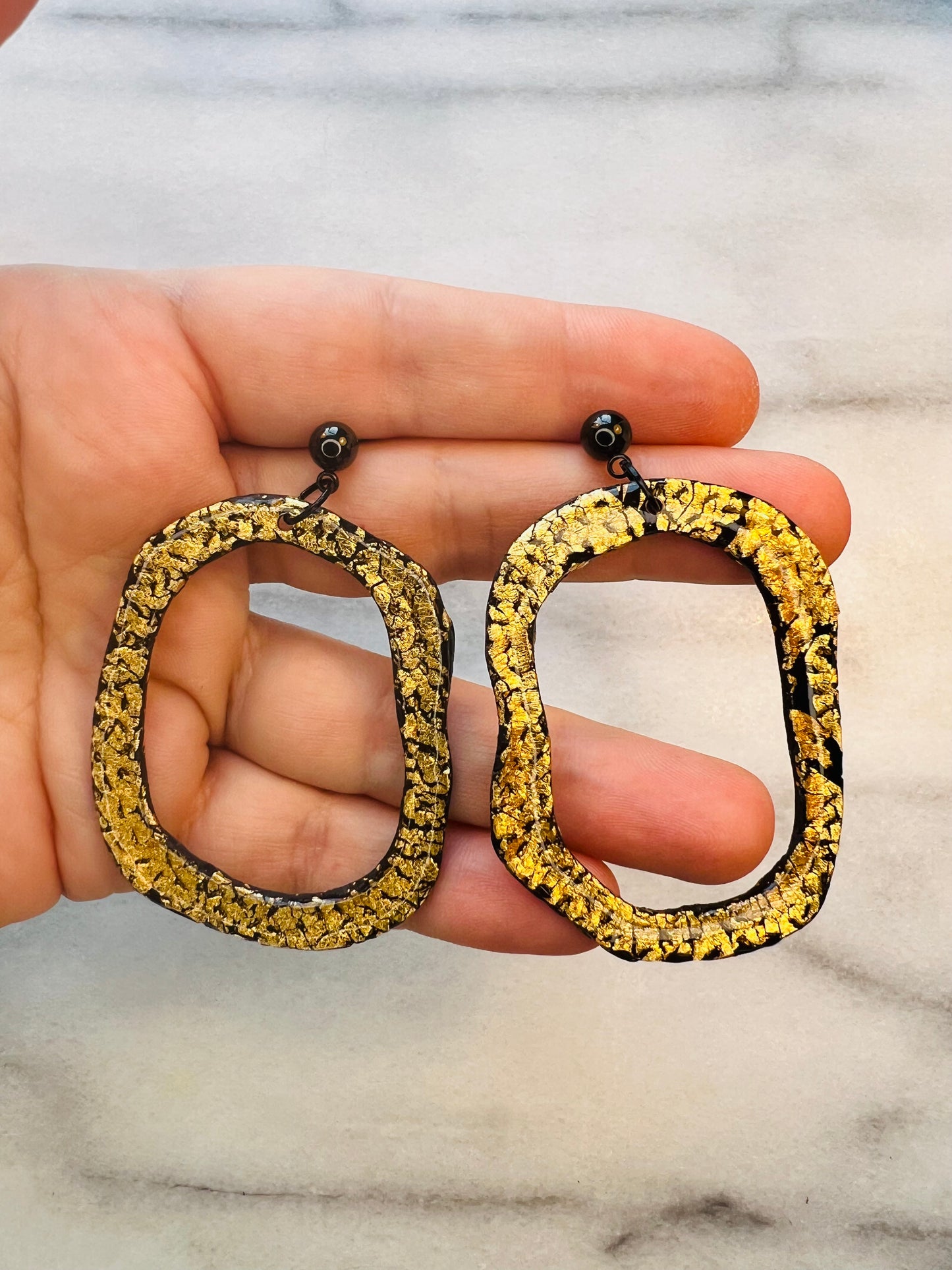 Liquid Gold - Drop Hoops