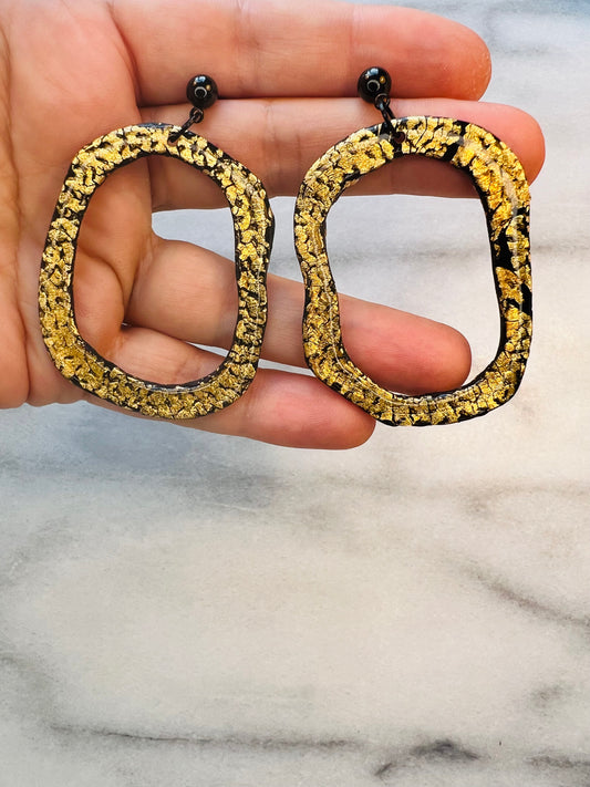 Liquid Gold - Drop Hoops