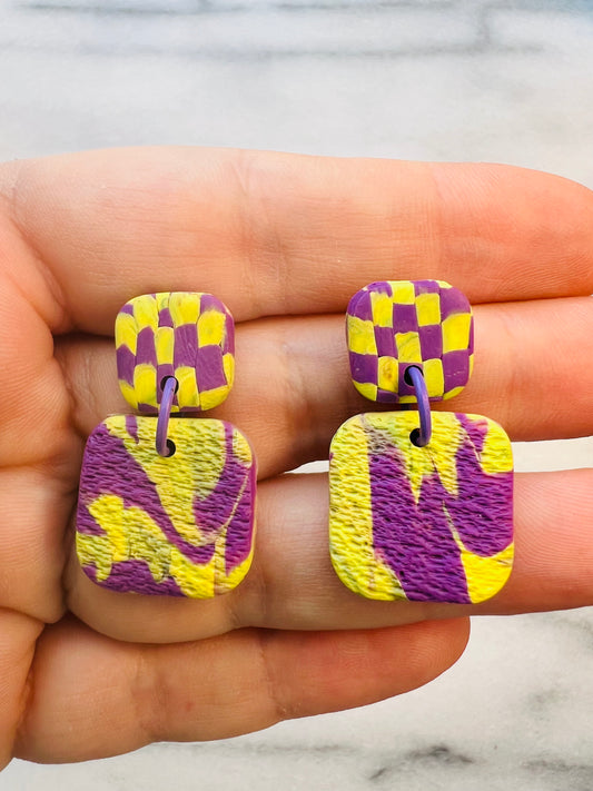 Pixel Melt - Psychedelic Drop Studs