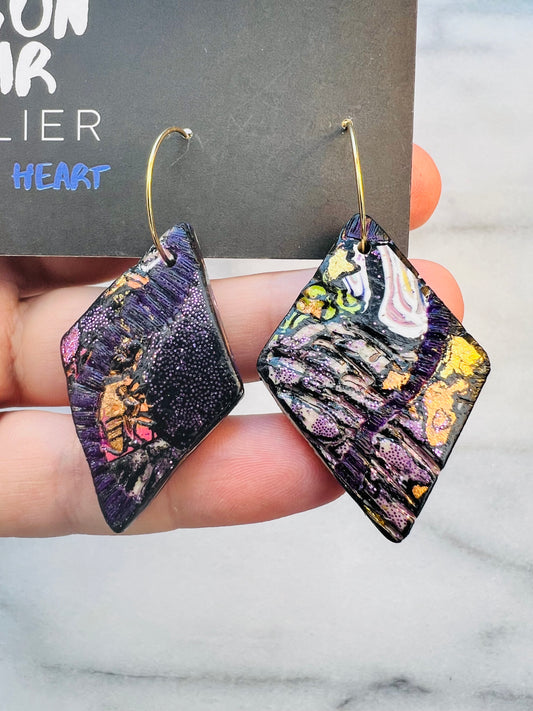 Drawn to Disrupt - Double Diamonds Hoops