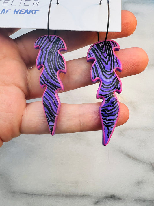 Drawn to Disrupt – Mauve Jungle Hoops