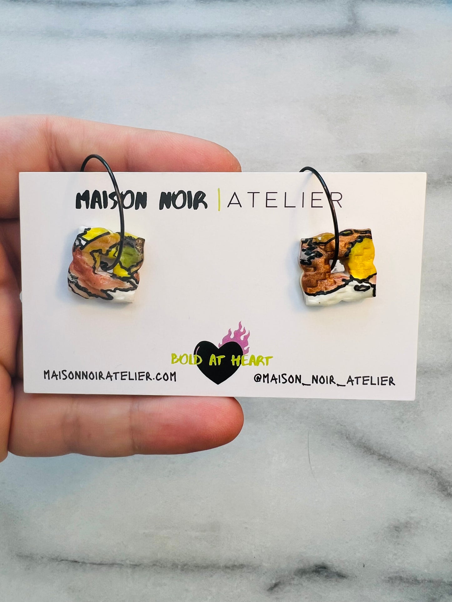 Moroccan Electric Spring - Peekaboo Hoops
