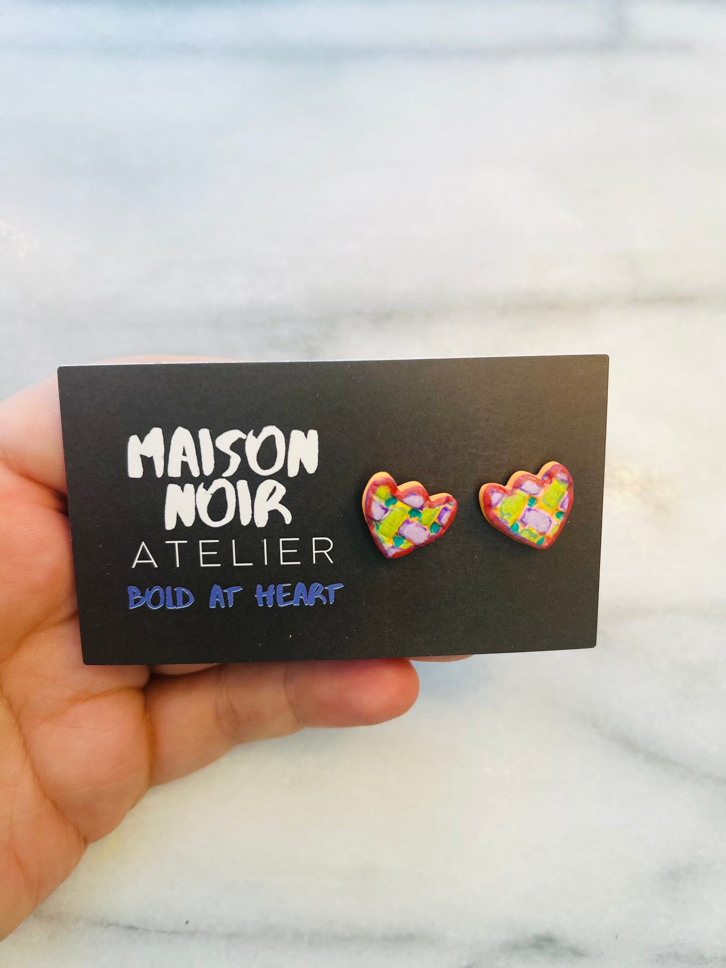 Woven Bloom - Basketweave Tulip Studs