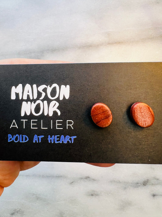 Burnished Copper Studs