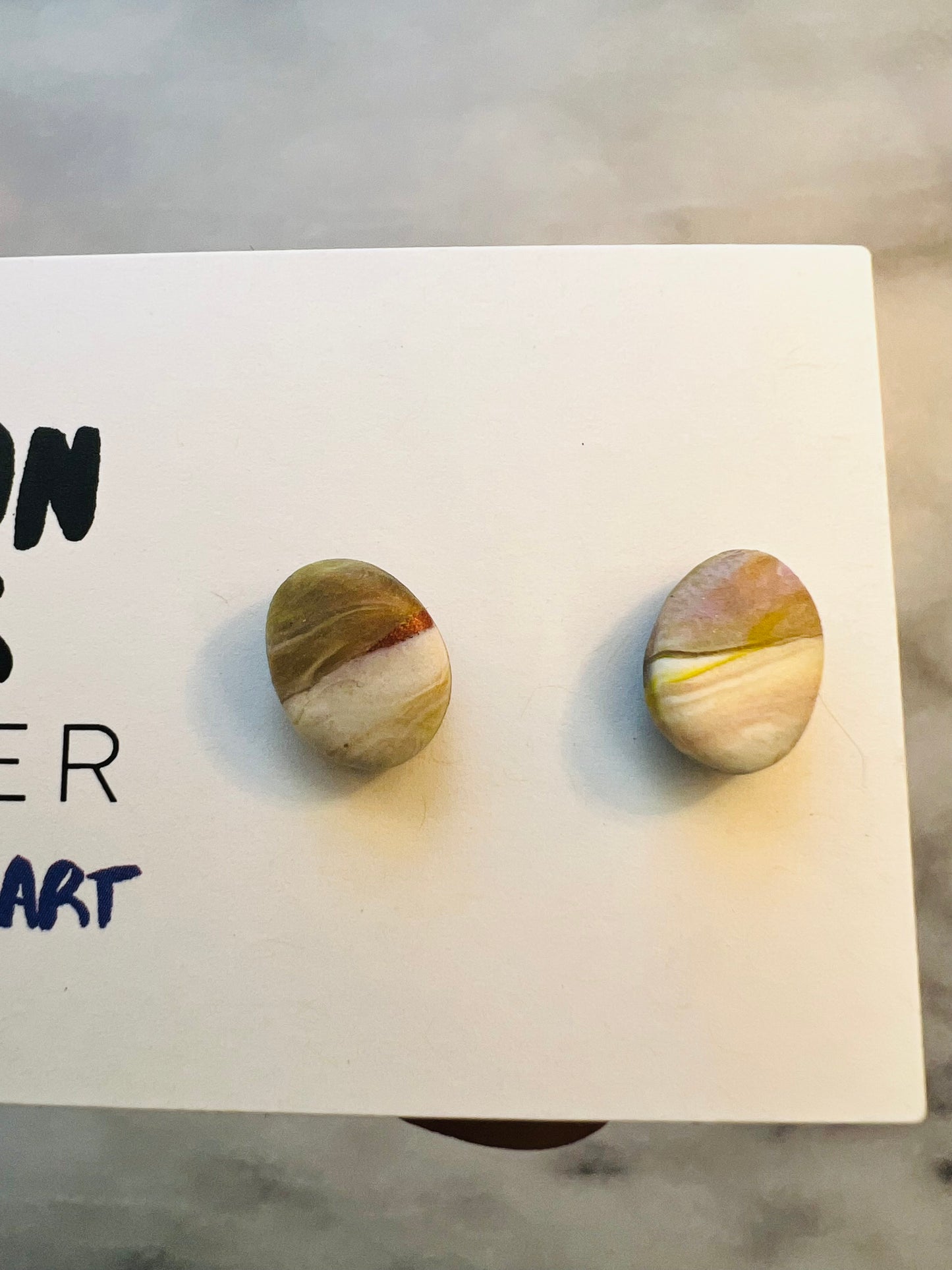 Marbled Earth Studs