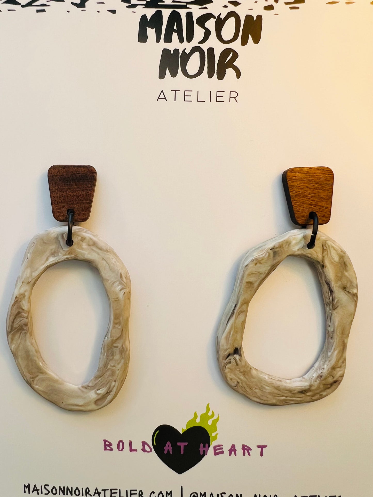 Element Loop - Organic Stud Hoops