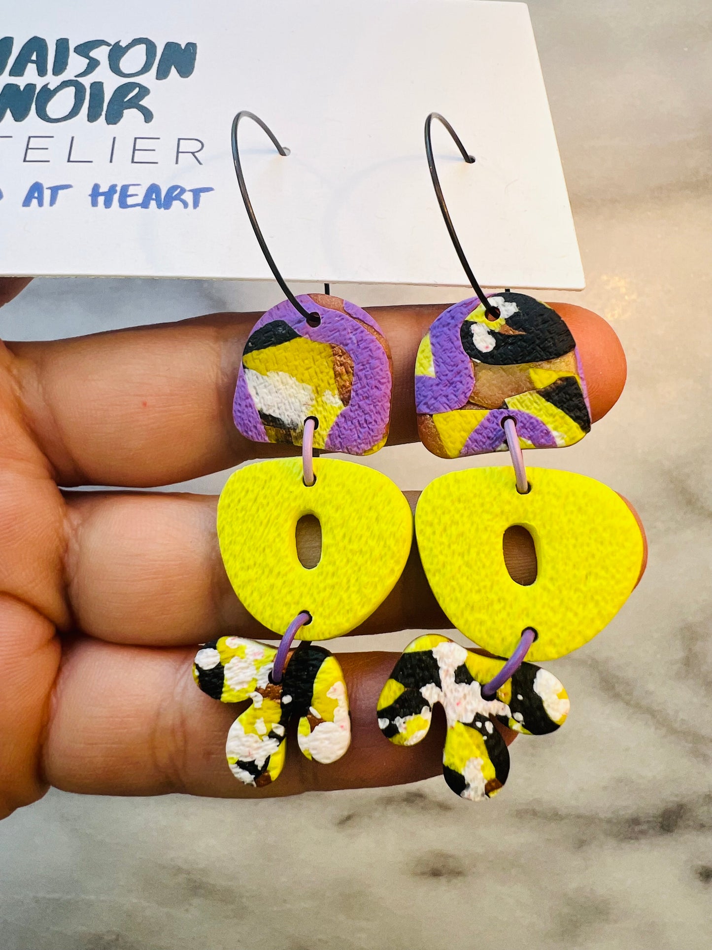 Electric Couture - Vibrant Hoops