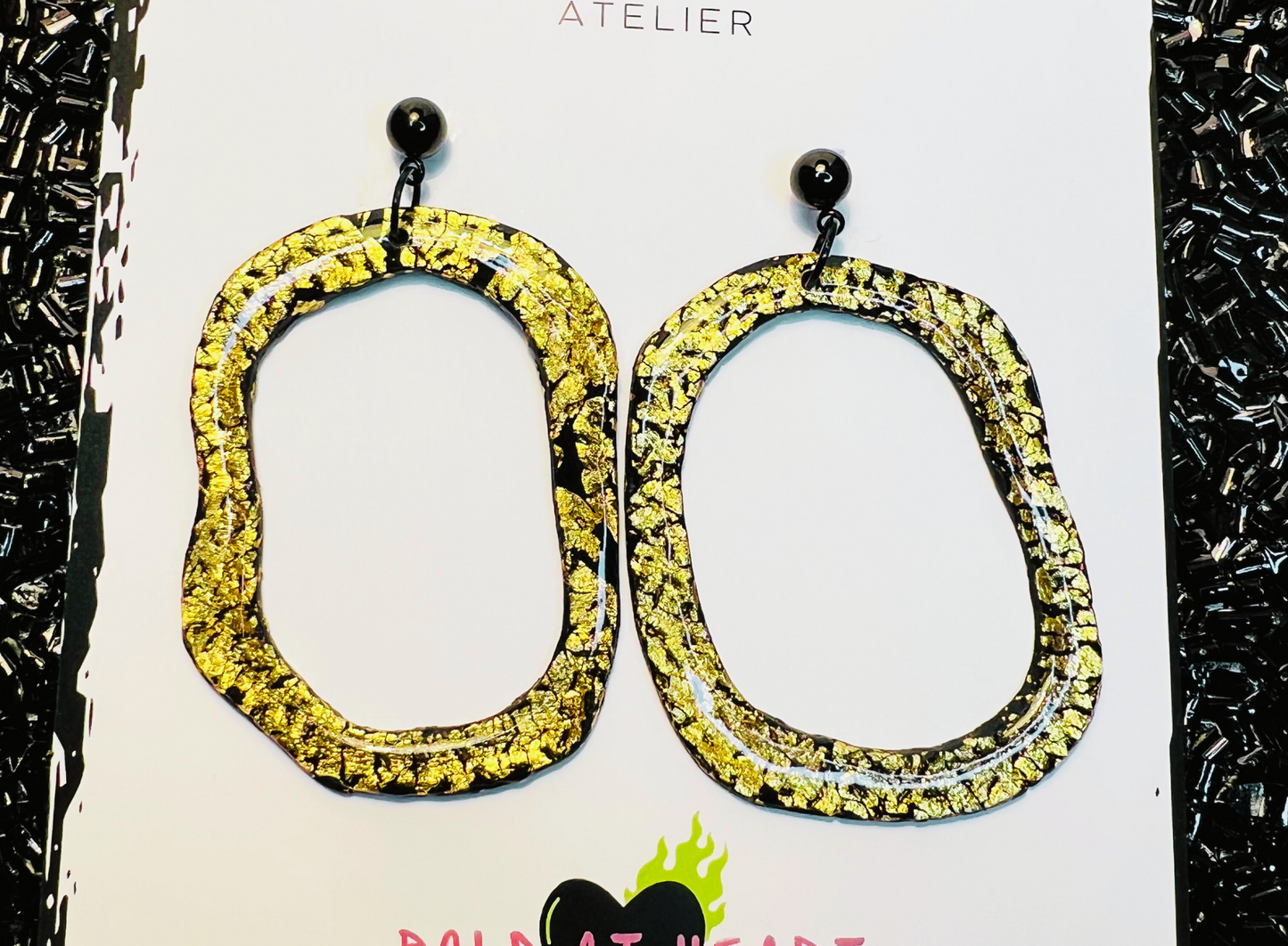Liquid Gold - Drop Hoops