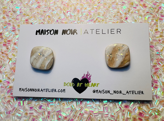 Opal Fire Shimmer Studs