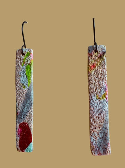 Crimson Interference Dangles