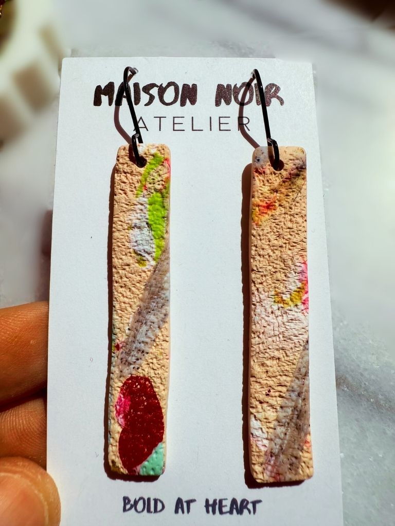 Crimson Interference Dangles