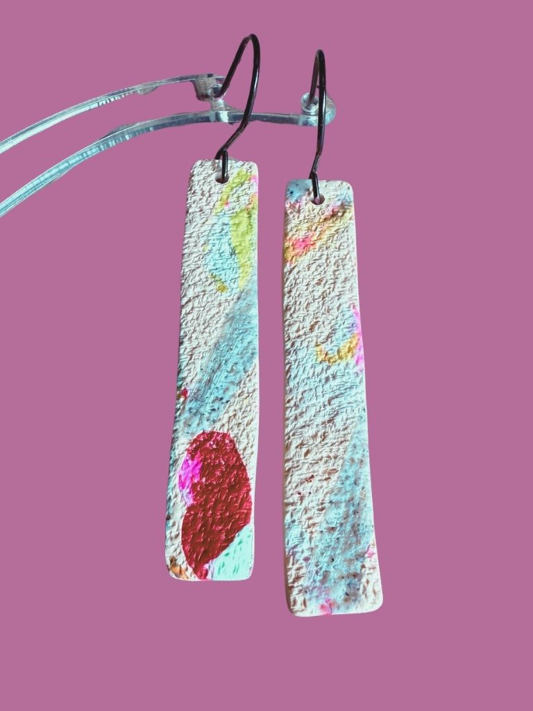 Crimson Interference Dangles