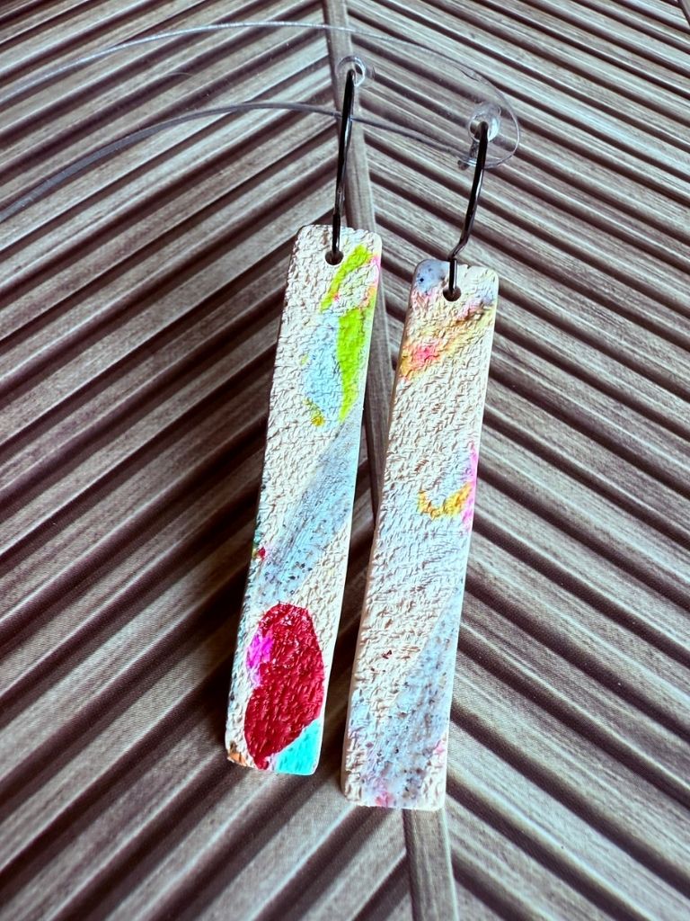 Crimson Interference Dangles