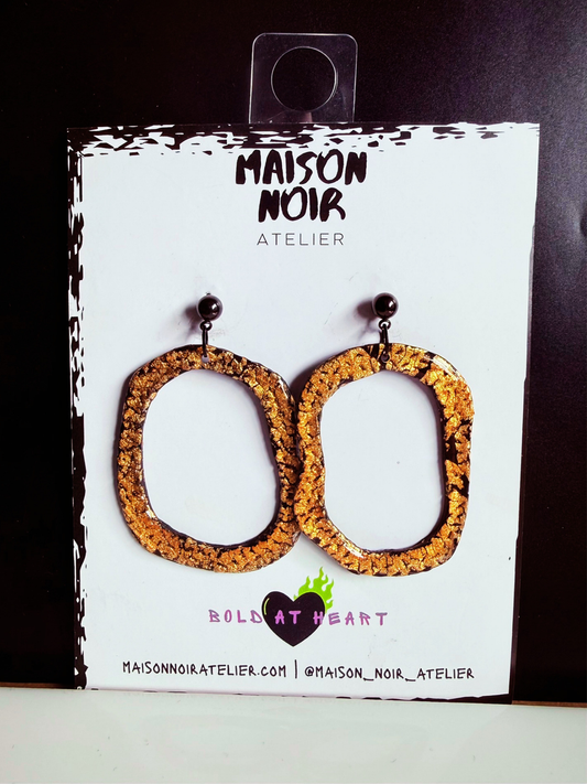 Liquid Gold Drop Hoops