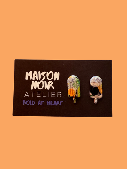 Sweet Surge - Marble Apricot Popsicle Studs