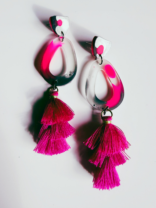 Swirl & Flutter Dangle Earrings