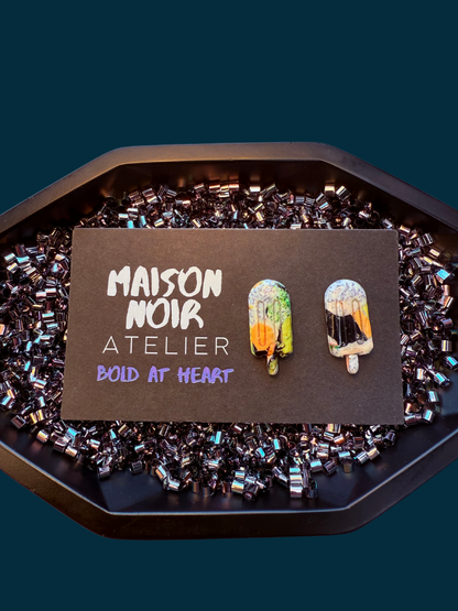 Sweet Surge - Marble Apricot Popsicle Studs