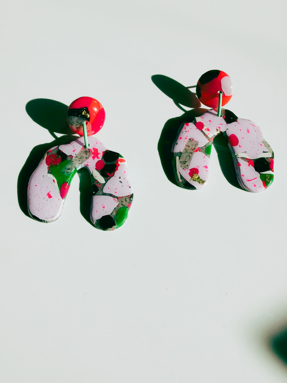 Neon Magenta Frequency Dangles