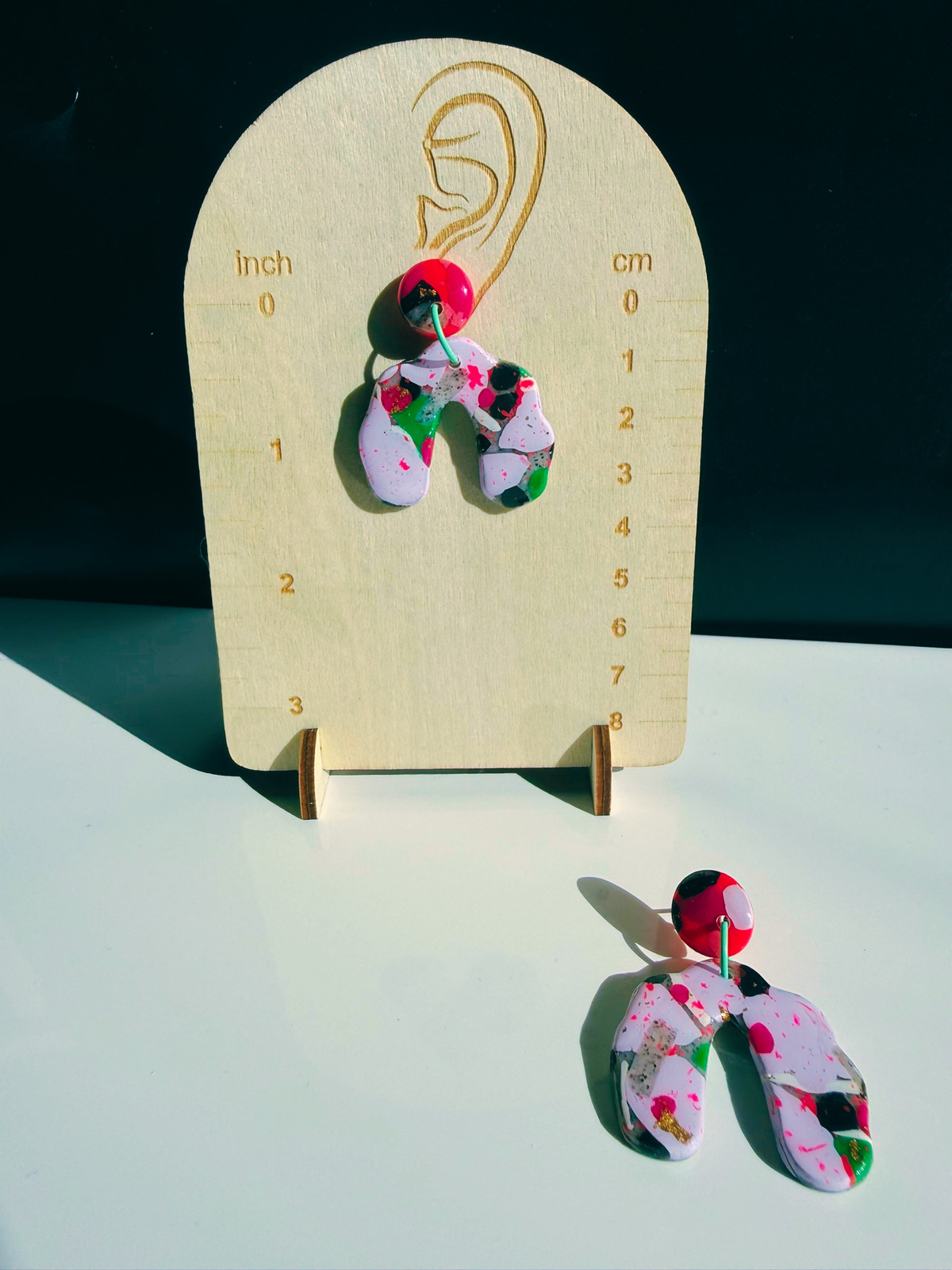 Neon Magenta Frequency Dangles